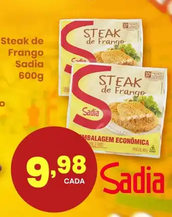 Supermercado Bergamini Steak de Frango Sadia 600g oferta