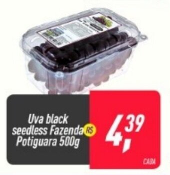 Frangolândia Uva Black Seedless Fazenda Potiguara 500g oferta