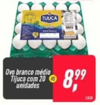 Frangolândia Ovo Branco Tijuca com 20 unidades oferta