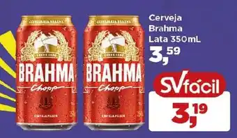 Supermercados São Vicente Cerveja Brahma Lata 350mL oferta