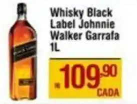 Max Atacadista Whisky Black Label Johnnie Walker Garrafa 1L oferta