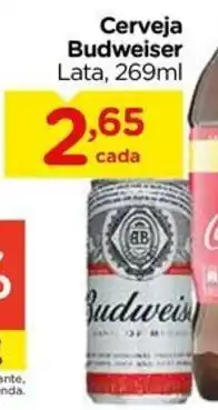 Carrefour Cerveja Budweiser Lata, 269ml oferta