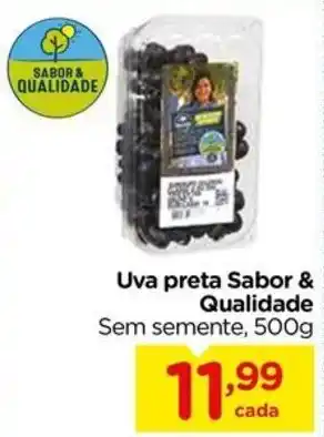 Carrefour Uva preta Sabor & Qualidade Sem semente, 500g oferta