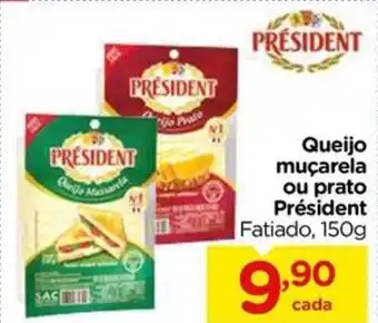 Carrefour Queijo muçarela ou prato Président Fatiado, 150g oferta