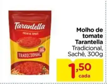 Carrefour Molho de tomate Tarantella Tradicional, Sachê, 300g oferta