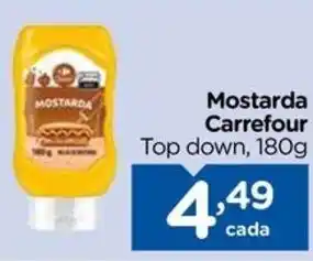 Carrefour Mostarda Carrefour Top down, 180g oferta