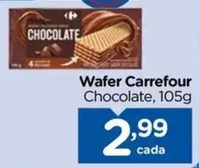 Carrefour Wafer Carrefour Chocolate, 105g oferta