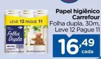 Carrefour Papel higiênico Carrefour oferta