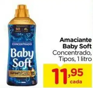 Carrefour Amaciante Baby Soft Concentrado, Tipos, 1 litro oferta