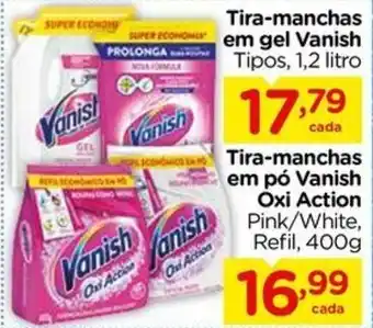 Carrefour Tira-manchas em gel Vanish Tipos, 1,2 litro oferta