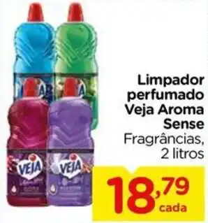 Carrefour Limpador perfumado Veja Aroma Sense Fragrancias, 2 litros oferta