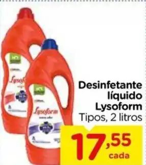 Carrefour Desinfetante líquido Lysoform Tipos, 2 litros oferta
