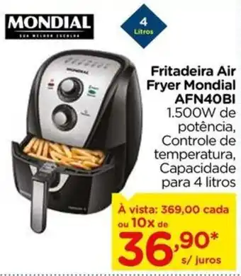 Carrefour Fritadeira Air Fryer Mondial AFN40BI oferta