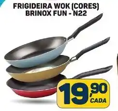 FRIGIDEIRA WOK (CORES) BRINOX FUN-N22