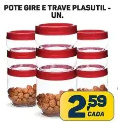 Dom Atacadista POTE GIRE E TRAVE PLASUTIL - UN. oferta
