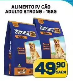 Dom Atacadista ALIMENTO P/ CÃO ADULTO STRONG - 15KG oferta