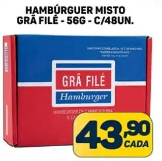 Dom Atacadista HAMBÚRGUER MISTO GRÄ FILÉ -56G - C/48UN. oferta