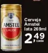 Rossi Supermercado Cerveja Amstel lata 269ml oferta