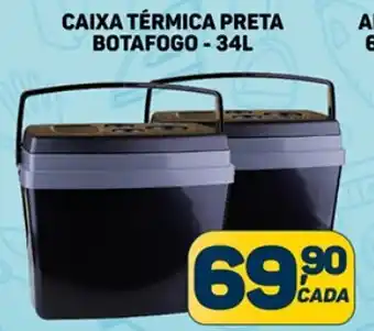 Dom Atacadista CAIXA TÉRMICA PRETA BOTAFOGO - 34L oferta