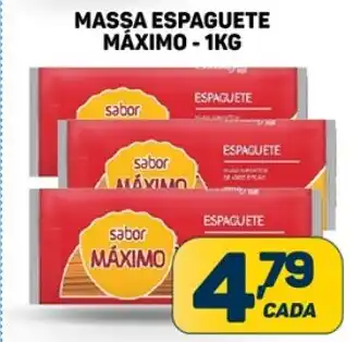 MASSA ESPAGUETE MÁXIMO - 1KG