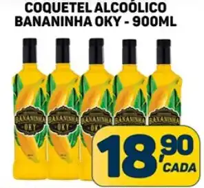 Dom Atacadista COQUETEL ALCOÓLICO BANANINHA OKY - 900ML oferta