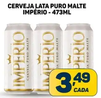 Dom Atacadista CERVEJA LATA PURO MALTE IMPÉRIO - 473ML oferta