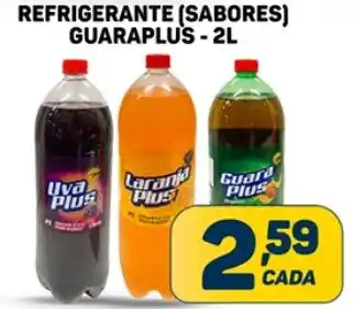 REFRIGERANTE (SABORES) GUARAPLUS-2L