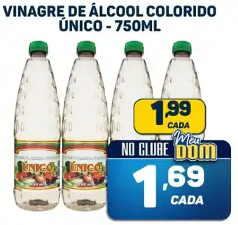 VINAGRE DE ÁLCOOL COLORIDO ÚNICO - 750ML