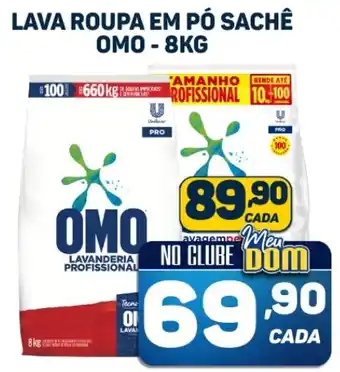 Dom Atacadista LAVA ROUPA EM PÓ SACHÊ OMO-8KG oferta