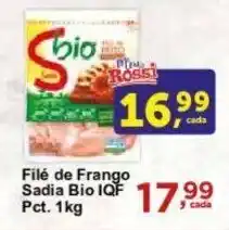 Rossi Supermercado Filé de Frango Sadia Bio IQF Pct. 1kg oferta