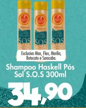 Confiança Supermercados Shampoo Haskell Pós Sol'S.O.S 300ml oferta