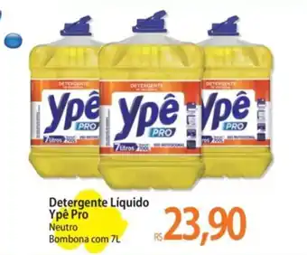 Atacadão Detergente Líquido Ypê Pro Neutro Bombona com 7L oferta