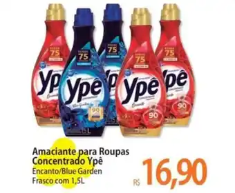Atacadão Amaciante para Roupas Concentrado Ypê Encanto/Blue Garden Frasco com 1,5L oferta
