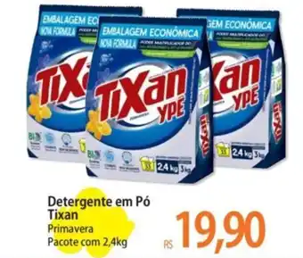Atacadão Detergente em Pó Tixan Primavera Pacote com 2,4kg oferta