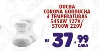 Bahamas Supermercados Ducha Corona Gorducha 4 Temperaturas 545w 127v 5700w 220v oferta
