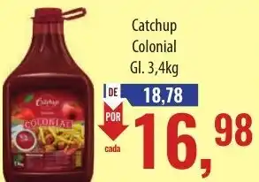 Supermercados BH Catchup Colonial Gl. 3,4kg oferta