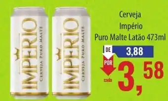 Supermercados BH Cerveja Império Puro Malte Latão 473ml oferta