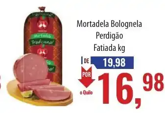 Supermercados BH Mortadela Bolognela Perdigão Fatiada kg oferta