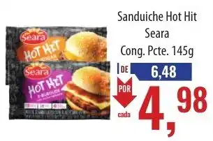 Supermercados BH Sanduiche Hot Hit Seara Cong. Pcte. 145g oferta