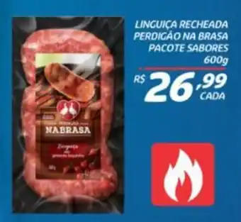 LINGUIÇA RECHEADA PERDIGÃO NA BRASA PACOTE SABORES 600g