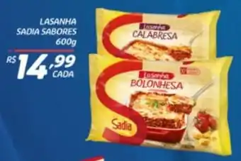 LASANHA SADIA SABORES 600g