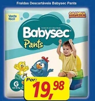 Supermercados Guanabara Fraldas Descartaveis Babysec Pants oferta