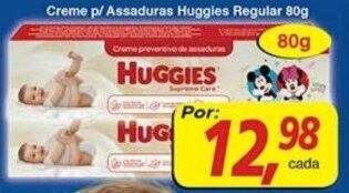 Supermercados Guanabara Creme p/ Assaduras Huggies Regular 80g oferta