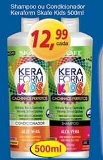 Supermercados Guanabara Shampoo ou condicionador Keraform Skafe Kids 500ml oferta