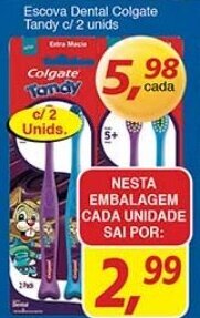 Supermercados Guanabara Escova Dental Colgate Tandy c/2 unids. oferta