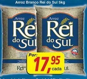Supermercados Guanabara Arroz Branco Rei do Sul 5kg oferta