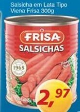 Supermercados Guanabara Salsicha em lata Tipo Viena Frisa 300g oferta