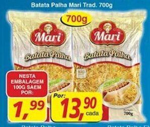 Supermercados Guanabara Batata Palha Mari Trad. 700g oferta