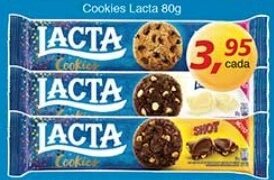 Supermercados Guanabara Cookies Lacta 80g oferta