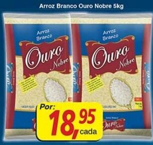 Supermercados Guanabara Arroz Branco Ouro Nobre 5kg oferta